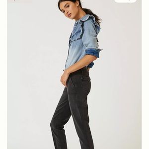 Paige Mayslie Joggers, Carbon, Size 27